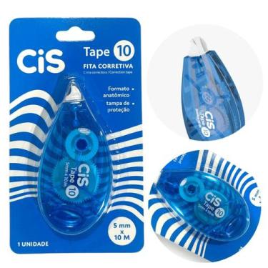 Imagem de Corretivo Em Fita 5mmx 10m Cis Tape 10 Com Tampa