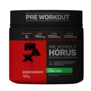 Imagem de Pré Workout Hórus Suplemento em Pó 150g - Sabor Limão Yuzu