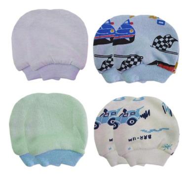 Imagem de Kit Luvinha Bebe Algodão Infantil Sortida Maternidade Enxoval Rescem N