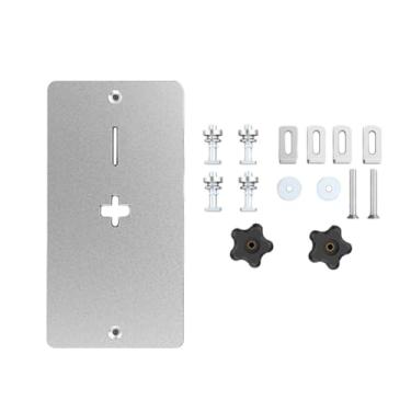 Imagem de IEUDNS Placa de serra elétrica de liga de alumínio, bucha de furo central premium, placa de inserção para serra de gabarito, bancos de trabalho