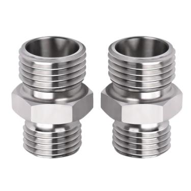 Imagem de Ciuouient Conector de rosca de mangueira hidráulica para escavadeira 115757 compatível com miniescavadeira (para a maioria dos polegares hidráulicos, acessórios de parafuso e baldes de inclinação