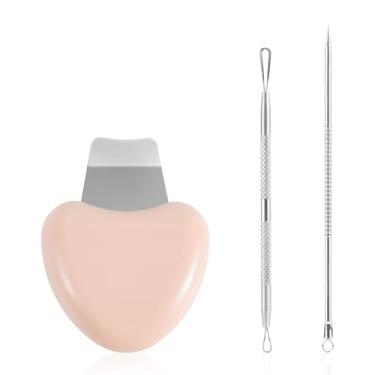 Imagem de Esfregador de pele, espátula, raspador de cravos, raspador de espinhas, pá, limpador de poros, removedor de cravos, ferramentas eliminadoras de cravos, extrator de acne e comedões incluído para