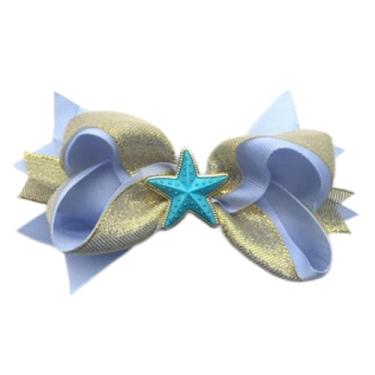 Imagem de Laço Boutique Infantil Menina Bico De Pato (Estrela do Mar)