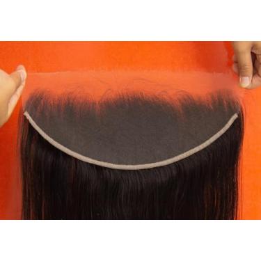 Imagem de Topnormantic Renda Frontal Hd 13X4, 0,11 Mm, Ultrafina, Invisível, Suíça, Fechamento Em Renda Hd Real, Pré-Selecionada Com Cabelo De Bebê, Cabelo Humano Virgem Brasileiro, De Orelha A Orelha, 30 Cm