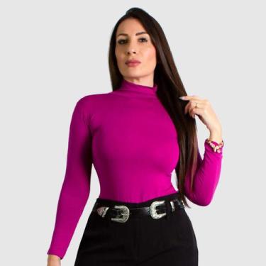 Imagem de Blusa Social Feminina Manga Longa Cacharrel Segunda Pele - Swiss Bouti