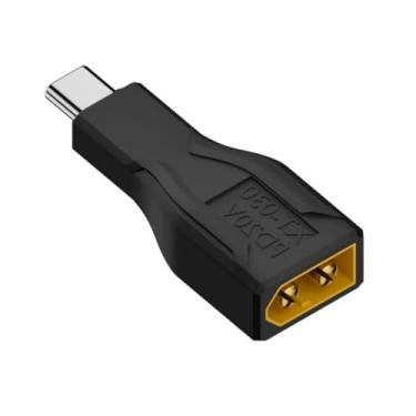 Imagem de chenyang Adaptador USB C para XT60, XT60 macho para USB C macho adaptador de conversão de carregamento para modelo de aeronave/modelo de carro/brinquedo de controle remoto/carregador de bateria