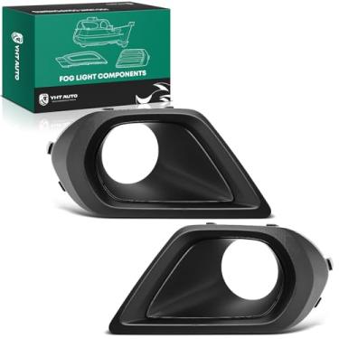 Imagem de YHTAUTO Moldura de farol de neblina compatível com Subaru Forester 2014-2016 H4 2,5L, tampa de acabamento da lâmpada do para-choque dianteiro moldura do farol de neblina motorista esquerdo e