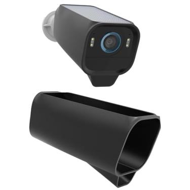 Imagem de OWOKISO Capa de silicone para câmera eufyCam S3 Pro [Atualização 2024] – Capa protetora ultrafina, IP66 à prova d'água e à prova de choque, para câmera externa sem fio de segurança eufy (preto)