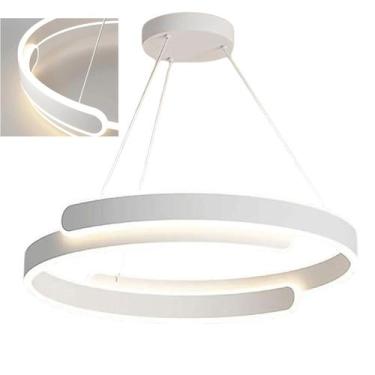 Imagem de Lustre Pendente Plafon 3 em 1 Luminaria LED Moderna Decoraçao Casa Qua