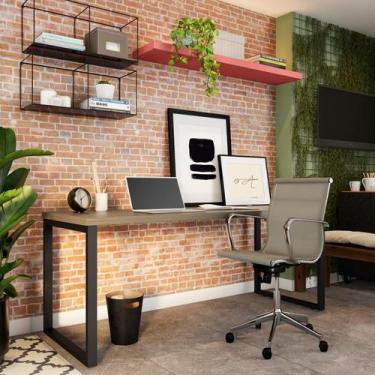 Imagem de Mesa de Escritório Kenmare Carvalho 190 cm - Mobly