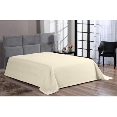 Imagem de Cobre Leito Colcha Cama Casal King Piquet Algodão Hotel - Confeccoes E