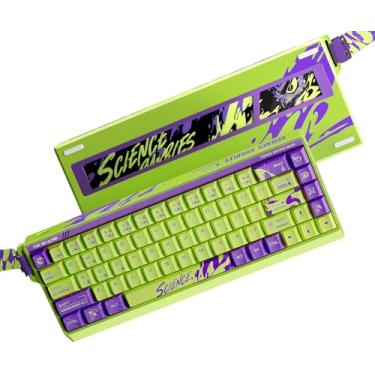 Imagem de Hyekit Teclado FGG MADLIONS Fire68 Ultra Limited 65% alumínio CNC interruptor magnético para jogos com atuação ajustável, taxa de sondagem de 8K Hz, Magnetic Jade Pro, teclado RGB com fio de gatilho