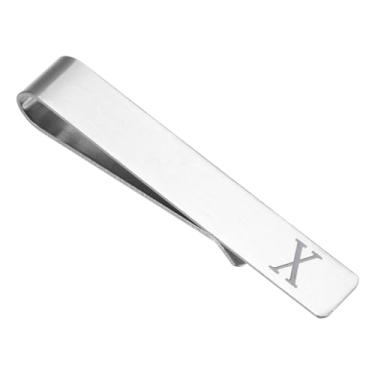 Imagem de PATIKIL Clipe de gravata inicial para homens, aço inoxidável, alfabeto, barra de gravata, clipes com letras A-Z com caixa de presente preta para gravatas regulares, casamento, dia dos pais, S (US 4