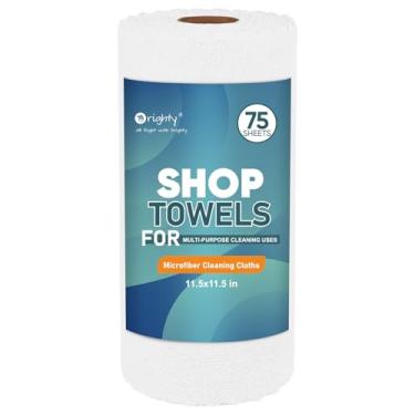 Imagem de Orighty Compre toalhas de 75 folhas brancas panos de limpeza de microfibra reutilizáveis, toalhas de microfibra laváveis, pano de limpeza sem fiapos para carro, automotivo, mecânico, casa, cozinha, 29