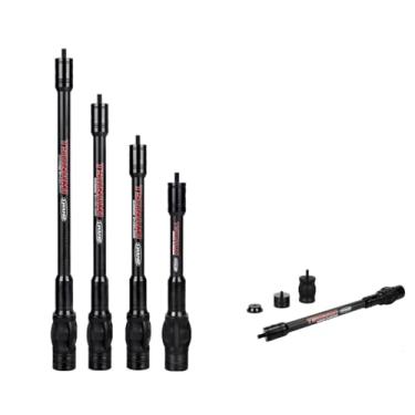 Imagem de LWANO Estabilizador de arco composto de arco para tiro com arco 16, 20, 25 cm, estabilizador ajustável para redução de vibração, fibra de carbono leve e durável, ideal para caça e tiro ao alvo (30,5