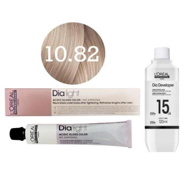 Imagem de Tonalizante Dia Light 10.82 Milkshake Louro Claríssimo Moca Irisado + 