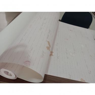 Imagem de Papel De Parede Infantil Rosa Escritas