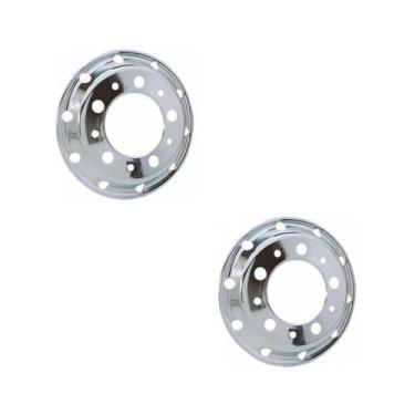 Imagem de Calota Dianteira Vw Americana Pneu Sem Câmara Aro 22,5 Par - Bepo