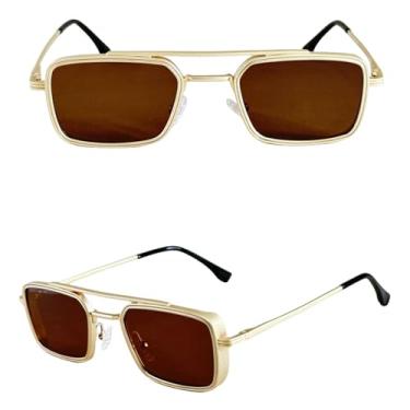 Imagem de JRLLFD Óculos de sol vintage steampunk masculino e feminino, óculos retrô fashion (G04)