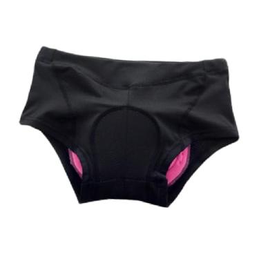 Imagem de simhoa Roupa íntima feminina para ciclismo, shorts para andar de bicicleta, confortáveis, versáteis, ergonômicos, elegantes e respiráveis, Preto