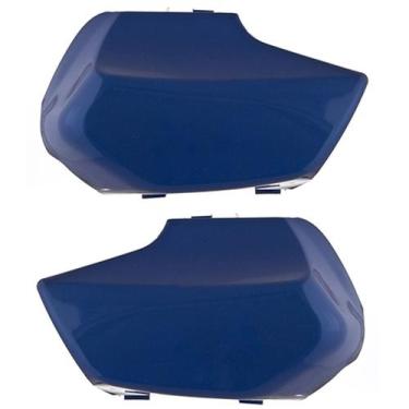 Imagem de Capa De Bengala Cromo Forte Moto Honda Biz 100 1998 À 2005, AZUL ITAPA