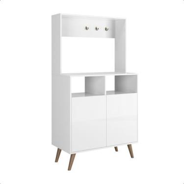 Imagem de Cantinho do Café com 2 Portas  Aparador Buffet Multiuso Compacto para 