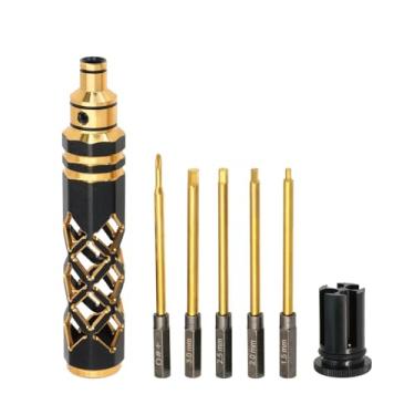 Imagem de Kit de ferramentas RC 5 em 1, kit de chave de fenda Allen hexagonal, conjunto de chaves de fenda RC de 1,5 mm, 2,0 mm, 2,5 mm, 3,0 mm, kit de ferramentas de reparo de carro RC para helicóptero de