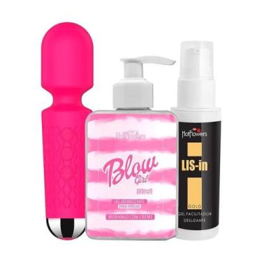 Imagem de Kit Blow Girl Hidratante Beijável Virilha Gel Dessensibilizante Anal L
