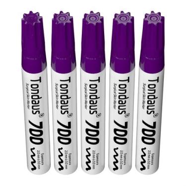 Imagem de CANETA MARCAÇÃO CIRÚRGICA 2.0 a 3.0MM ROXO 05UN TONDAUS 700, ROXO
