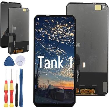 Imagem de Yuxyiony Nova tela de substituição para tela LCD Unihertz Tank 1 e acessórios de ferramentas de substituição
