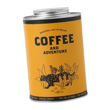 Imagem de Generic Lata de café, armazenamento de grãos de café, lata multifuncional para chá e açúcar, pote para armazenamento de cereais, nozes, folhas soltas, chá, Style D