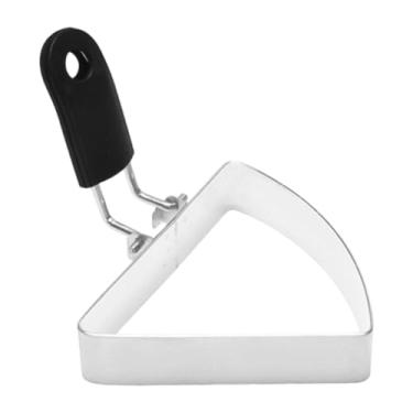 Imagem de KiBcsLic Anel para fritar ovos, máquina de fazer ovos com alça, modelo para panquecas, chapa para cozinhar e modelar, 11x10.9cm