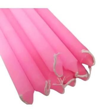 Imagem de Vela Rosa Palito Comum 50 Un