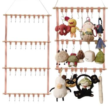 Imagem de Prateleiras de armazenamento de exibição suspensas, organizadores de bonecas destacáveis para armazenamento de presentes de colecionadores, organizador de pendurar sobre a porta para quarto e casa