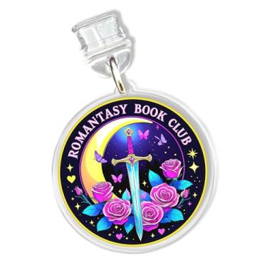 Imagem de Berloques do Clube do Livro para Kindle para telefone, pingente de plugue de poeira de 3,5 cm, amante de livros, leitor ávido, fantasia, romance relâmpago/porta de carregamento tipo C, acessórios de