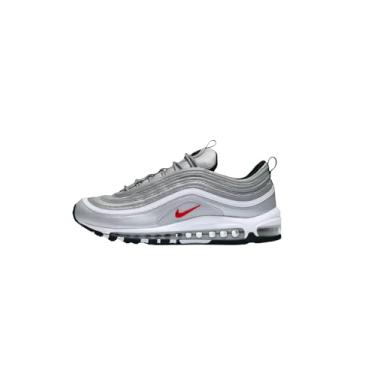 Imagem de Nike Tênis feminino NIKE Air Max 97, tênis de ginástica feminino, 36 Reino Unido (40 EU), Prata metálica universitária vermelho branco preto, 1 UK