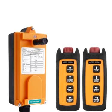 Imagem de Mini guindaste aéreo sem fio controle remoto 4 canais 12V 24V 36V rádio guindaste industrial guincho controlador transmissor e receptor