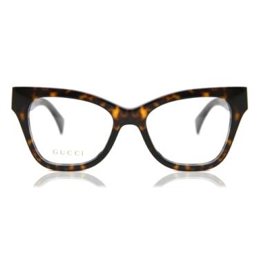 Imagem de Gucci Óculos De Grau Femininos Estilo Olho De Gato Havana Gg1133O-004