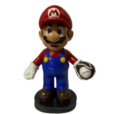 Imagem de Boneco Super Mario Bros em resina 22cm - Gama