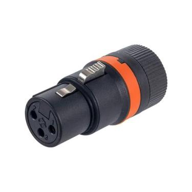 Imagem de Conector XLR Fêmea Rotativo LX3F Low Profile - ROXTONE