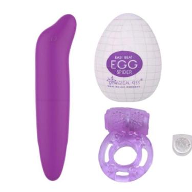 Imagem de Vibrador Feminino Golfinho Estimulador Clitóris + EGG Masturbador Masc