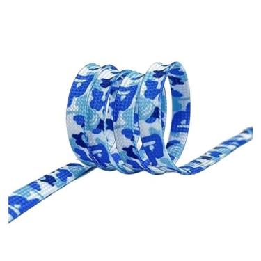 Imagem de Ao Ar Livre Camuflagem Cadarços Masculino Feminino Esporte Casual Tênis Basquete Alta-top Sapatos Planos Rendas(Color:4,Size:160cm)