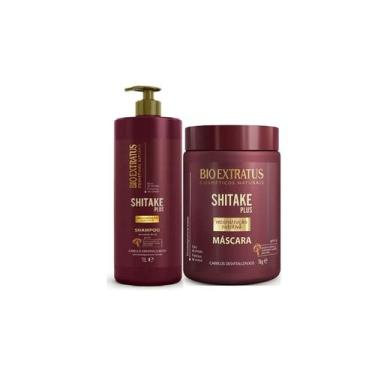Imagem de Kit Bio Extratus Shampoo E Máscara Shitake - Nutritivo 1 L