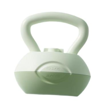 Imagem de UGPLM Kettlebell esportivo com peso ajustável de 2 a 4 kg, antiderrapante, para treinamento de glúteos femininos, equipamento fitness, Verde