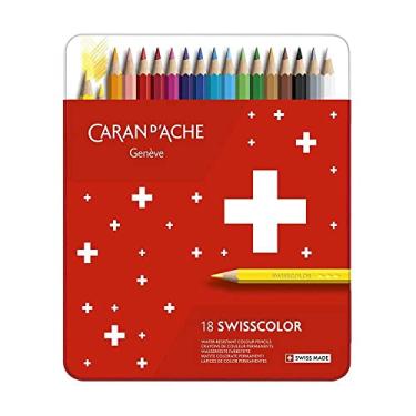 Imagem de Lápis de Cor Permanente Swiscollor 18 Cores