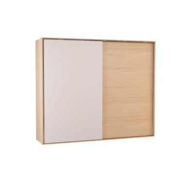 Imagem de Guarda Roupa Casal 2 Portas De Correr E 4 Gavetas Ph 1806 Carvalho Nature/off White - Herval