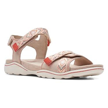 Imagem de Clarks Sandália esportiva feminina Amanda Sprint, Camurça de areia, 40 EU