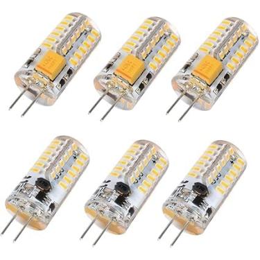 Imagem de Welitesim 6 peças de lâmpadas LED G4 tipo JC luz bi-pin 3W 12V branco quente 3000K T3 lâmpada de halogêneo de substituição G4 para iluminação externa deck escada caminho paver lâmpadas paisagem
