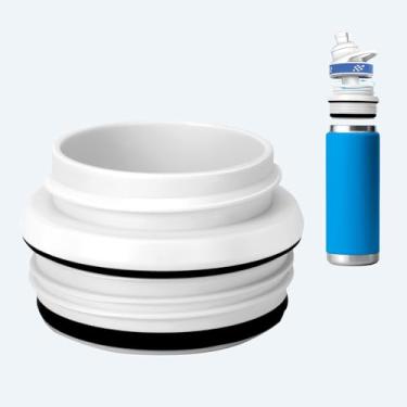 Imagem de WIBOND Adaptador de garrafa compatível com Yeti para Cirkul, adaptador de garrafa para garrafas Yeti Rambler 12, 18, 26, 36, 46, 1,8 g, plástico livre de BPA, silicone de grau alimentício