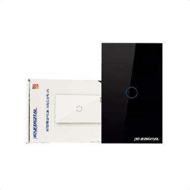 Imagem de Interruptor Intel Wi-Fi Novadigital 1 Botão Lite-S - Preto